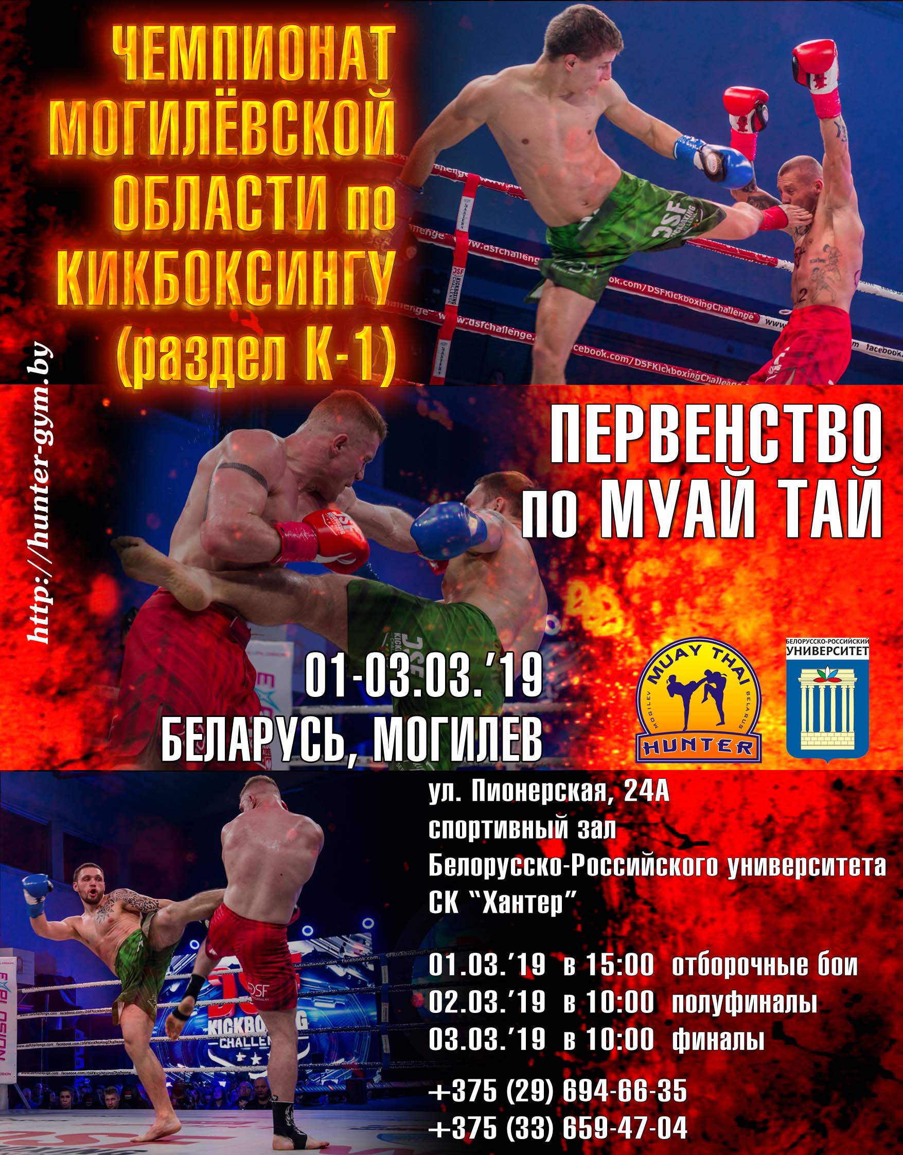 Открытый чемпионат Могилевской области по кикбоксингу, первенство по муай тай 2019
