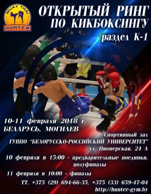 ТУРНИР &quot;ОТКРЫТЫЙ РИНГ КЛУБА ХАНТЕР&quot;.